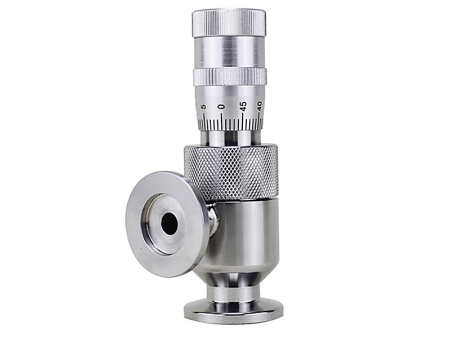 Вакуумный натекатель игольчатый ручной.GW-J4(1,2) Фланцы KF16/T Артикул IRV-Р004-016